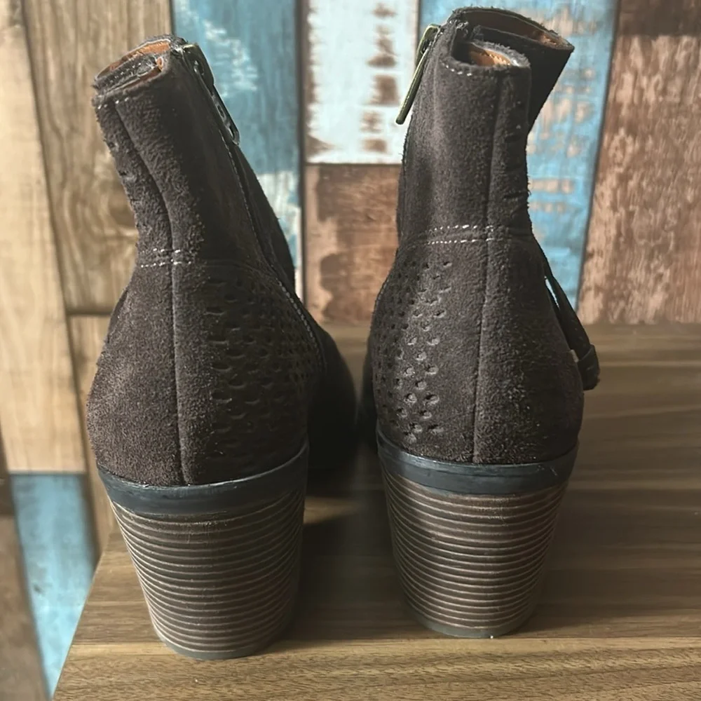 Lucky brand 8 leatherr zip ankle boots - Picture 4 of 14